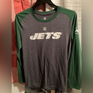 New York Jets Long Sleeve Shirt T-shirt Kids Large 14 / 16 Nice NFL Football